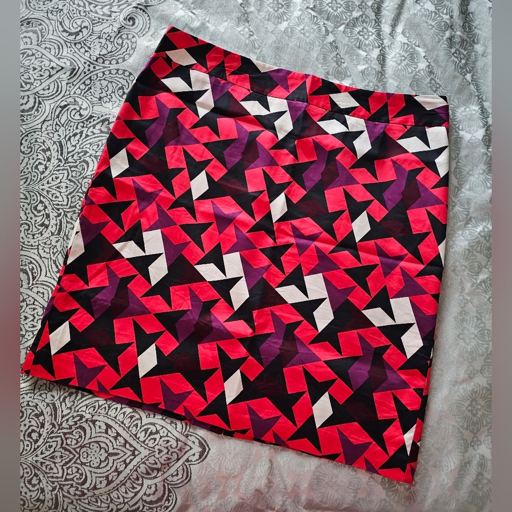 Multi-color lined skirt
